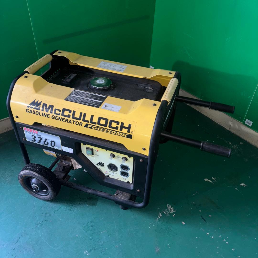 【引取限定】 McCULLOCH FGG350MK ガソリン発電機 3760W