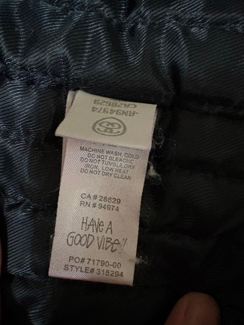 Mサイズ　stussy ストゥーシー　WORK JACKETワークジャケット　赤