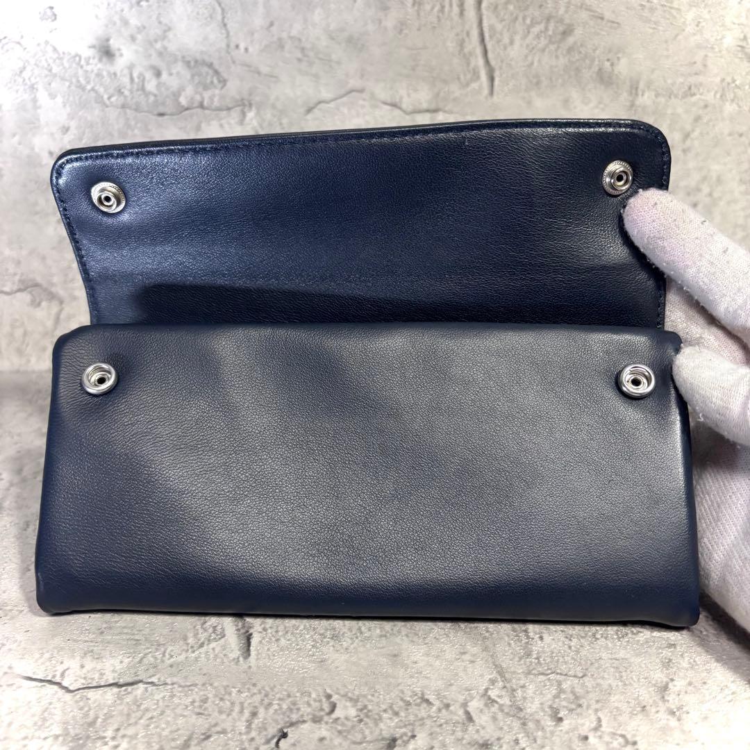 【sfk！】PORTER ポーター クラスト フラップ長財布 ネイビー