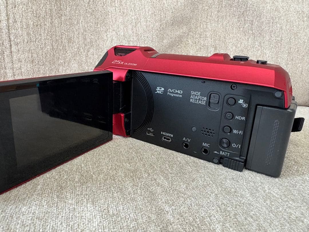 【美品】Panasonic デジタル4k ビデオカメラ　HC-VX992M 赤