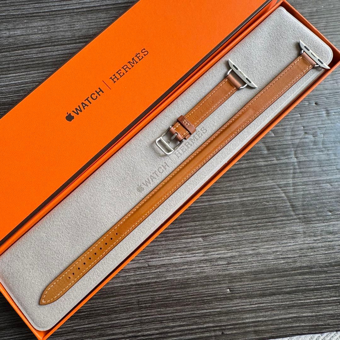 2803 Apple Watch エルメス　ゴールド　ドゥブルトゥール　二重