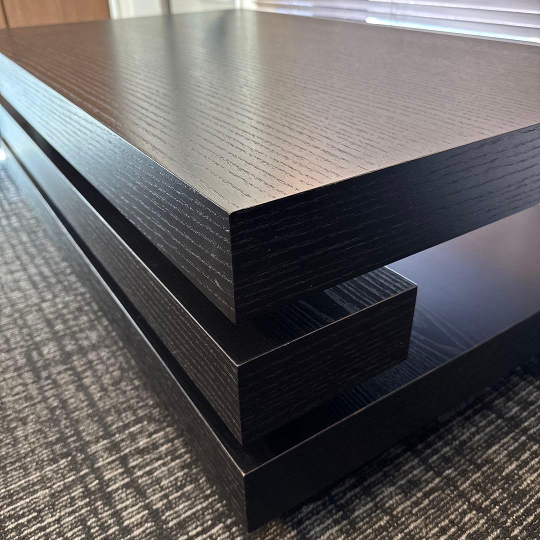 センターテーブル　ブラックオーク突板　長方形