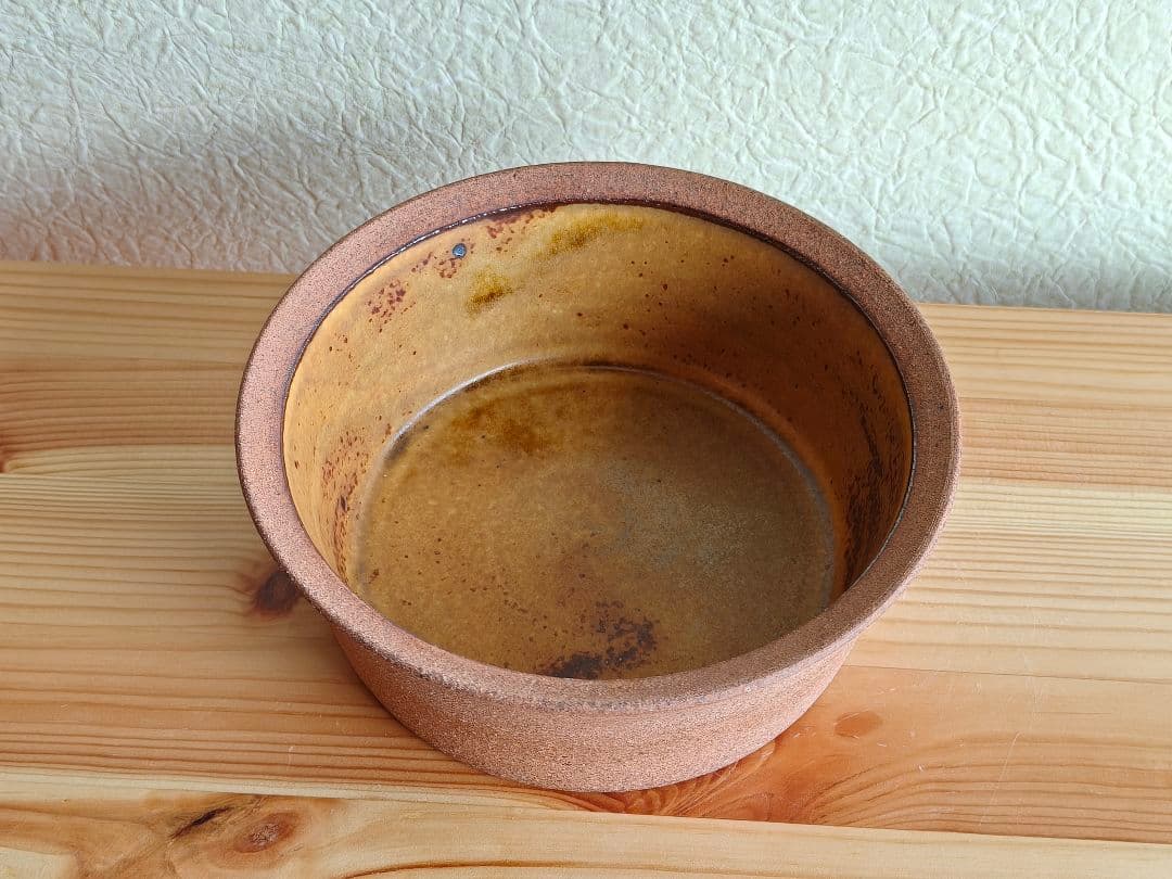 山本教行　深皿　グラタン皿　陶器　民芸　民藝　バーナード・リーチ ①　岩井窯