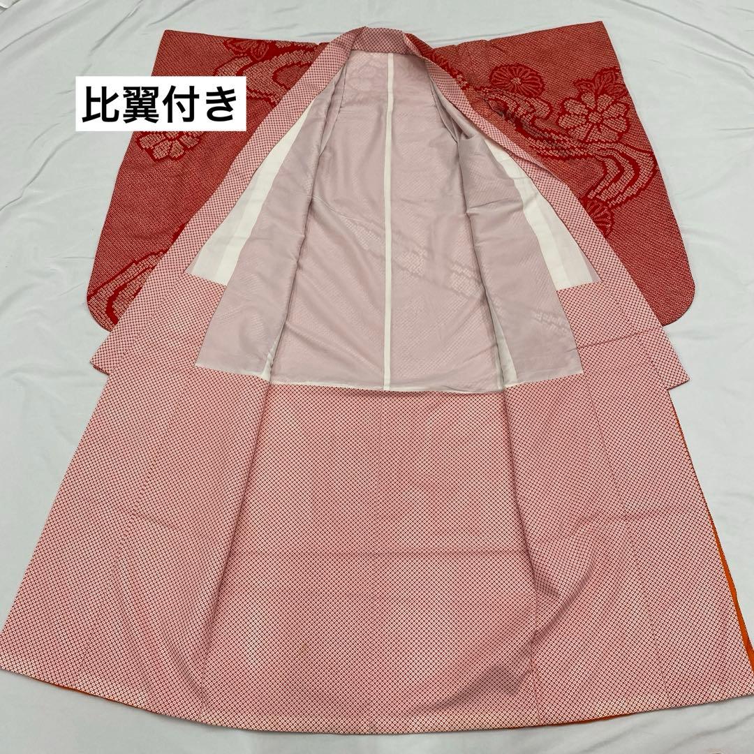 507agu65◎七五三 7歳 女児 着物のみ 総絞り◎美品
