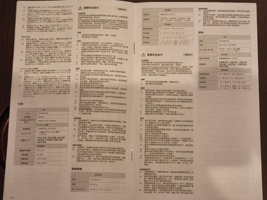 ト*シ様 エコフロー エクストラバッテリー☆新品☆