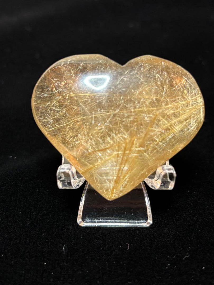 【金・財運アップ】スモーキーゴールドルチルハート①