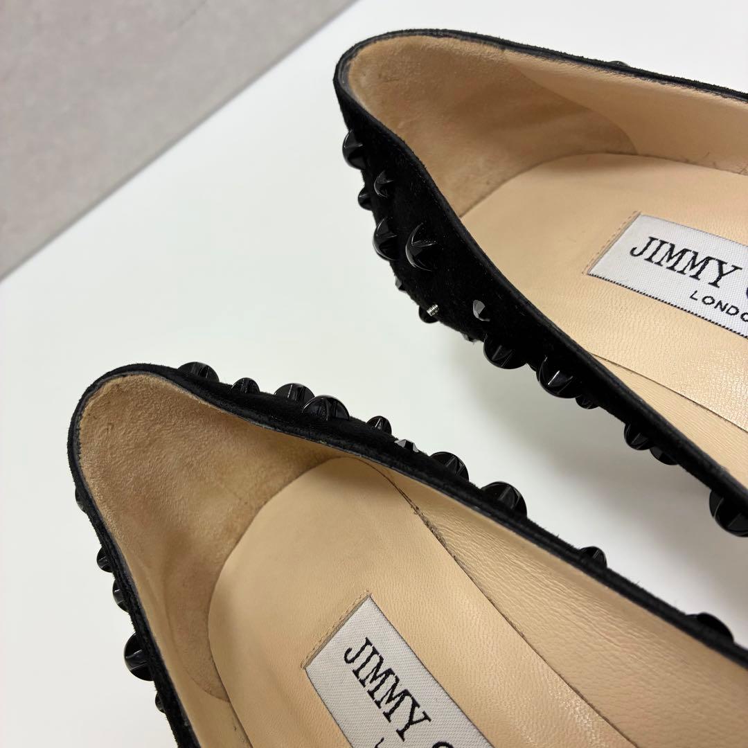 JIMMY CHOO ジミーチュウ☆スタースタッズポインテッドトゥパンプス