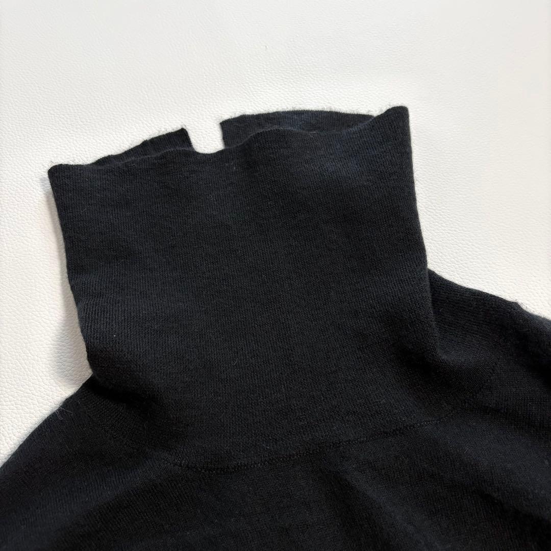 MORABITO PREMIER タートルネック　薄手 カシミヤ100 黒