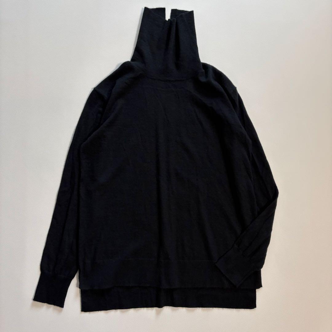 MORABITO PREMIER タートルネック　薄手 カシミヤ100 黒