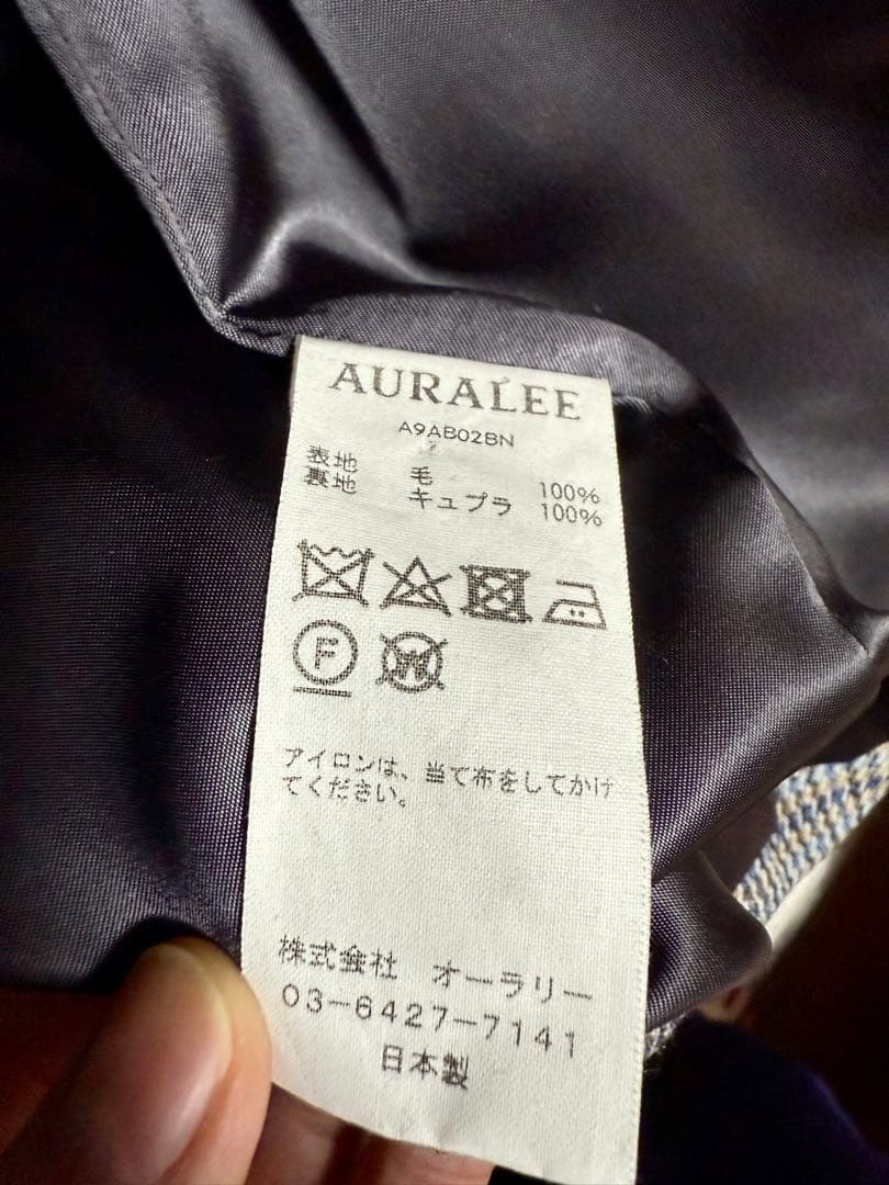 ジャケット・アウター auralee double face check zip blouson 3