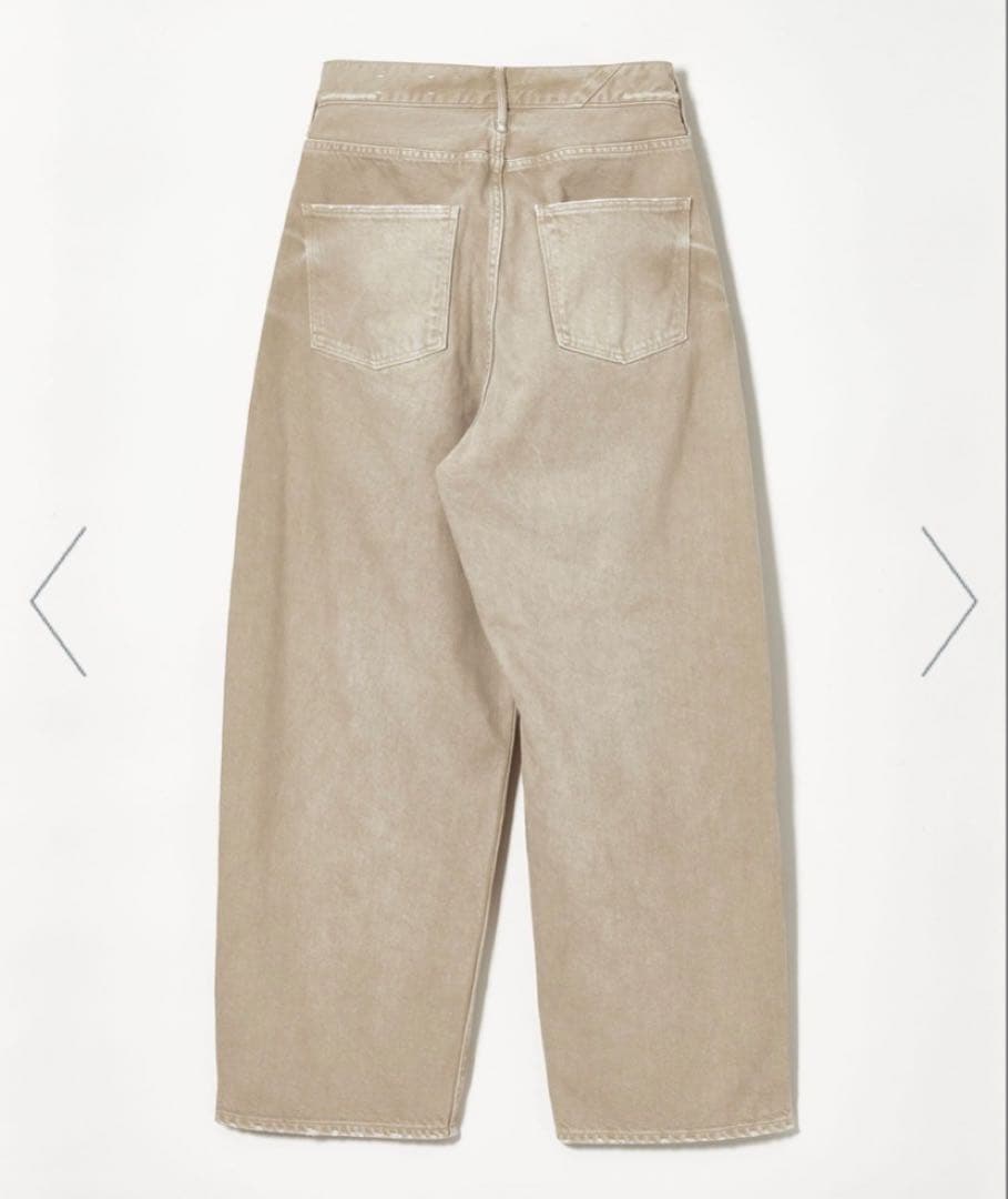 【別注】<upper hights for conte>ベージュ デニムパンツ
