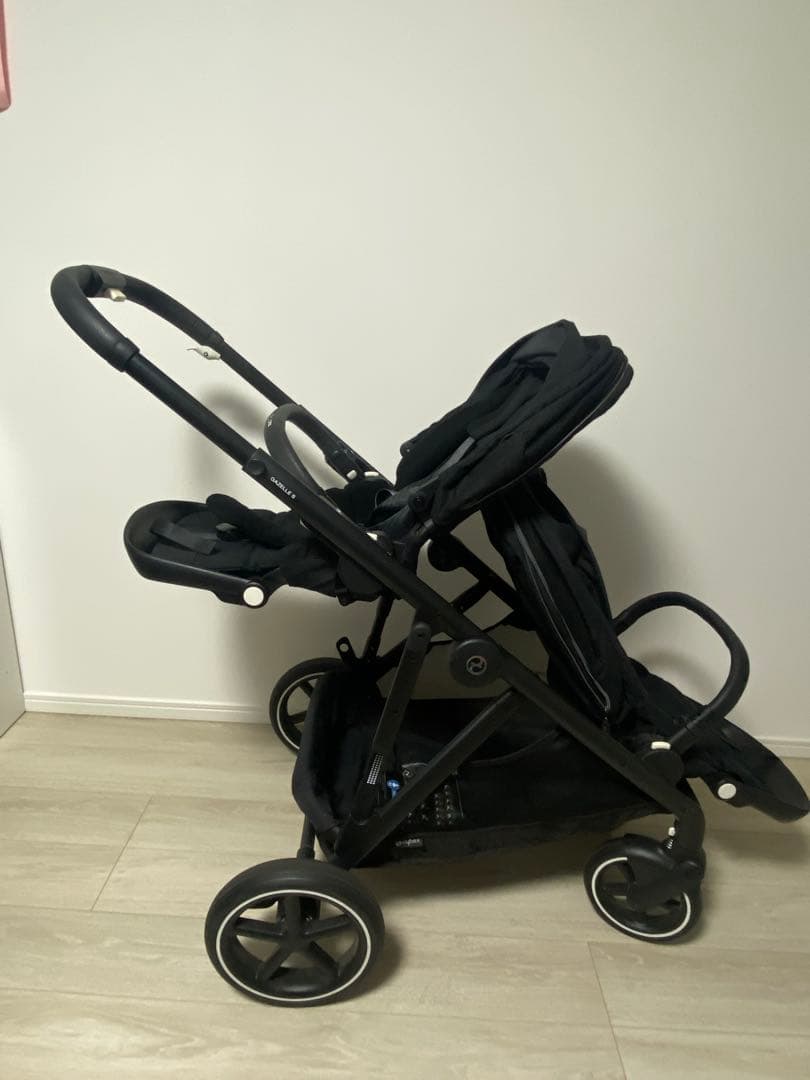サイベックス　Cybex　ガゼルS セカンドシートユニット付　二人乗りベビーカー