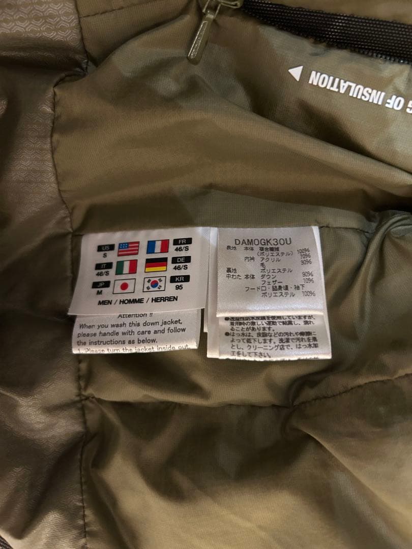 DESCENTE 水沢ダウンジャケット オルテラインM オリーブ