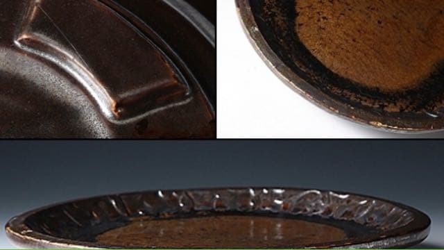 お値下げ　木村盛和 エメラルド 鉱物釉 鉄銅釉 窯変 茶盤 皿 大皿 希少