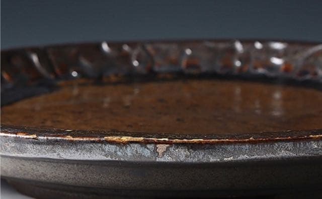 お値下げ　木村盛和 エメラルド 鉱物釉 鉄銅釉 窯変 茶盤 皿 大皿 希少