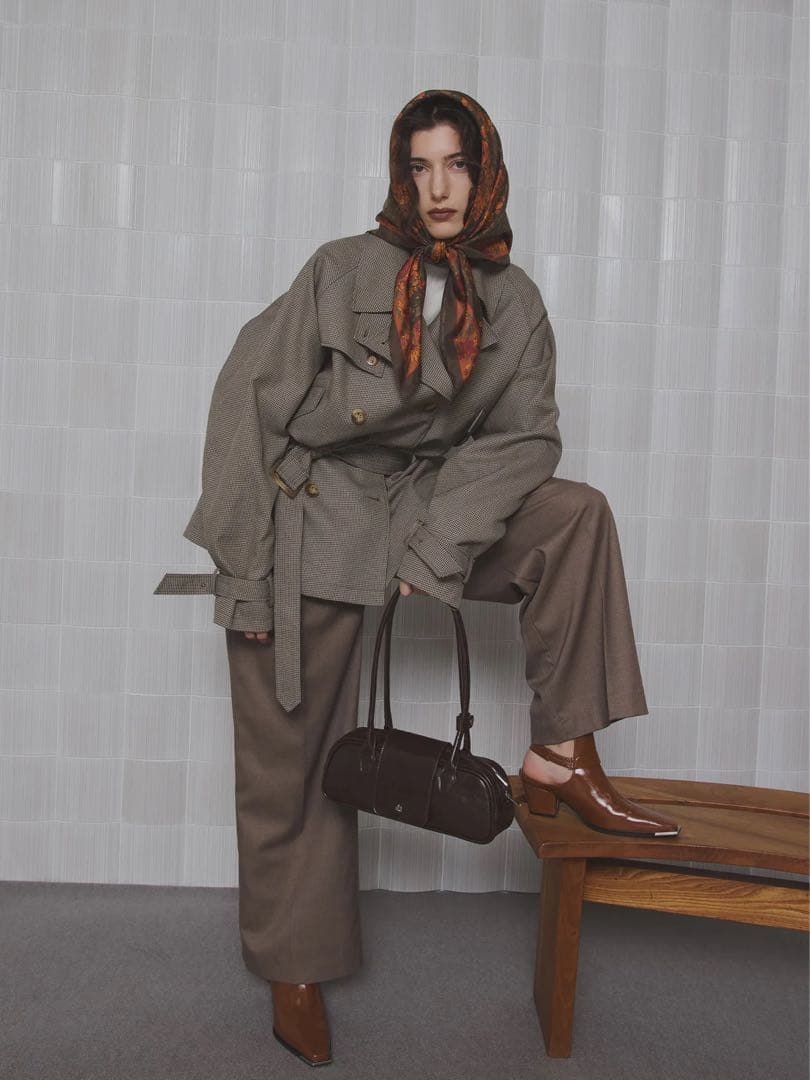 新品 AMERI DADDY MIDI TRENCH COAT タグ付き