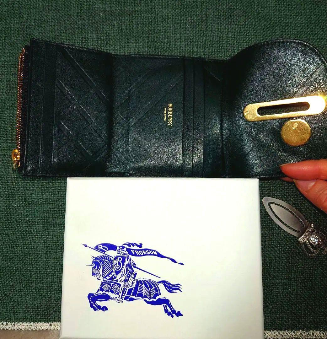 BURBERRY 三つ折り財布 ブラック