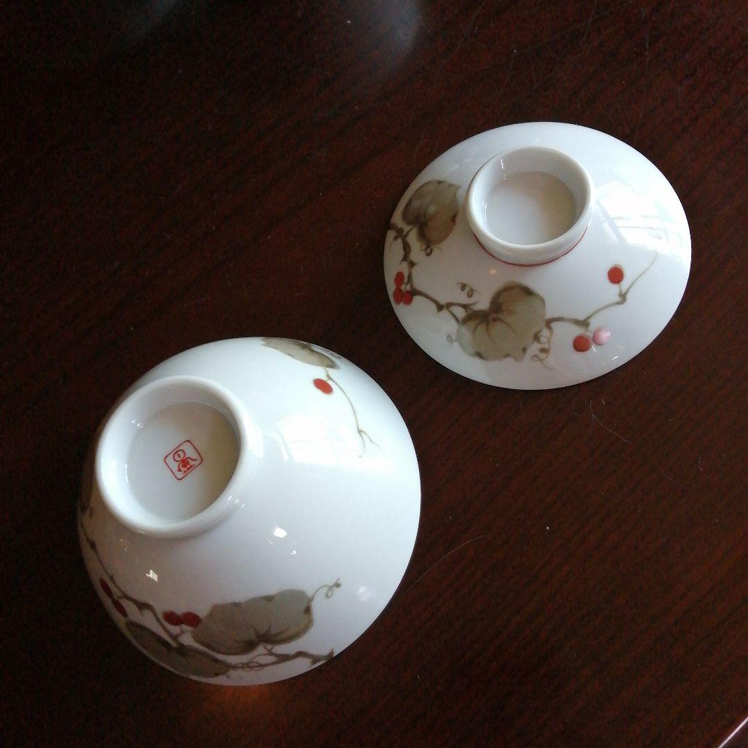 オールドノリタケ　蓋付飯茶碗　8客　11cm　昭和13年頃