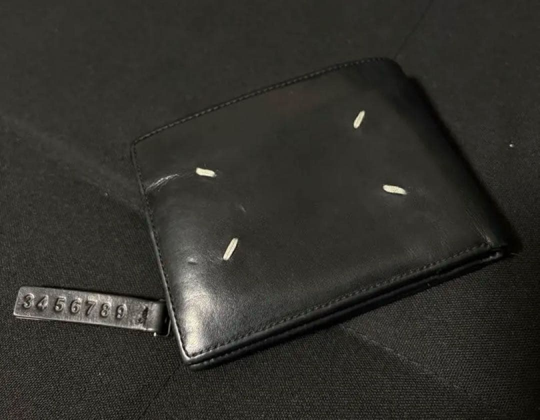 MaisonMargiela 4ステッチ 二つ折り財布 廃番モデル ブラック