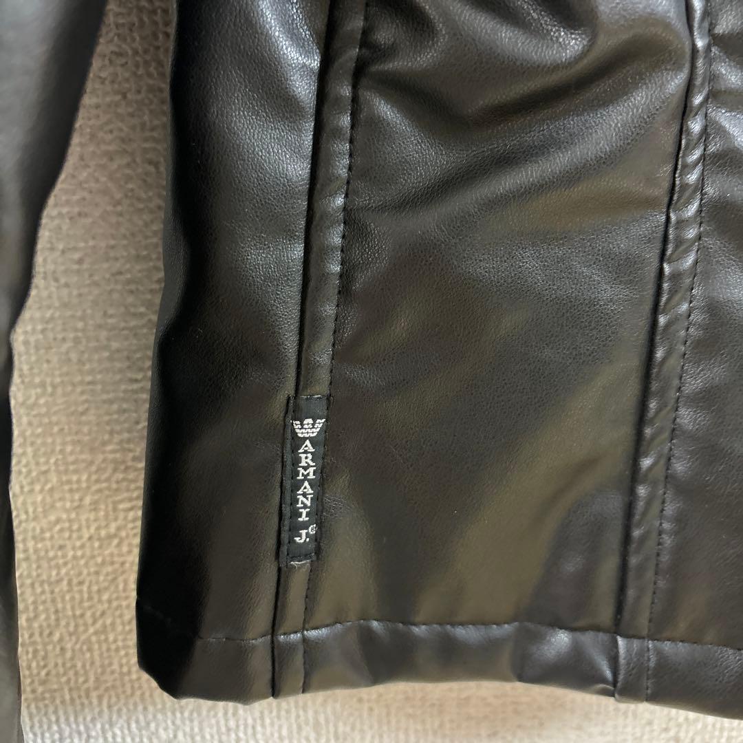 新品　アルマーニ80s 90's Armani jeansレザージャケット