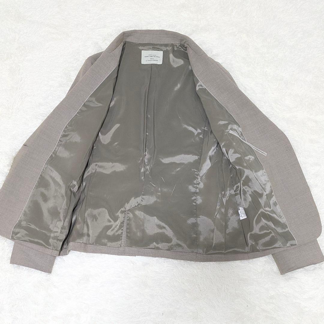 美品✨グリーンレーベルリラクシング　洗えるパンツスーツ　セットアップ　グレージュ