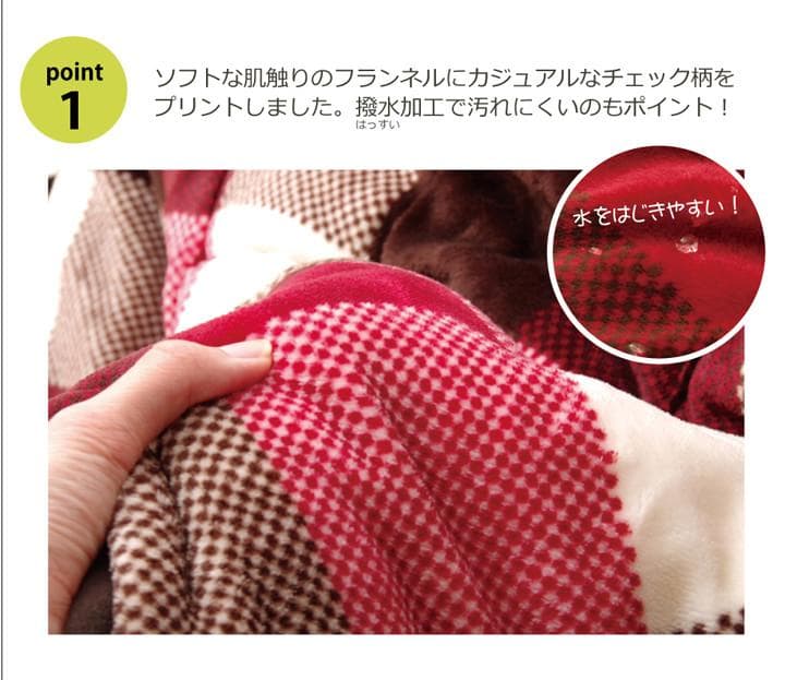 ◯省スペースこたつ薄掛け布団単品『ジャーナル省S』 グリーン180×180cm