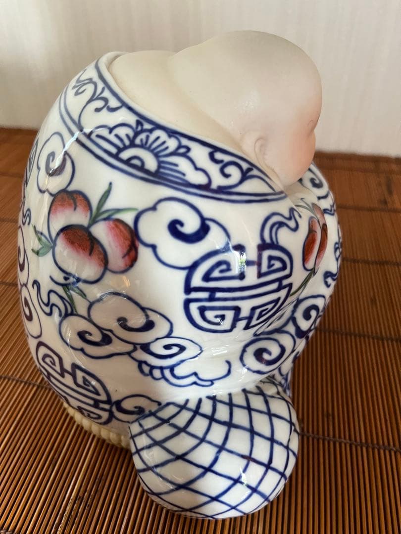 景徳鎮　布袋様置物
