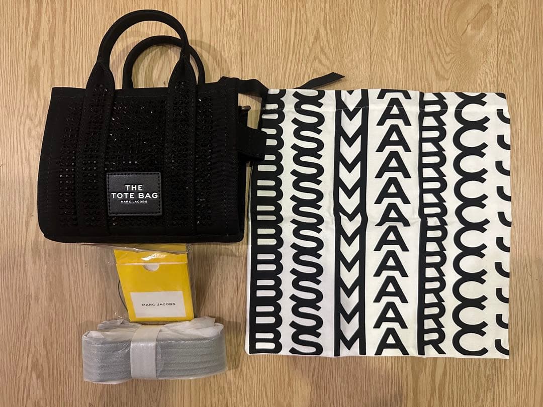 MARC JACOBS ザ クリスタル デニム トート バッグ クロスボディ