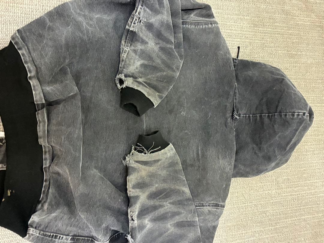 Carhartt アクティブジャケット USA製 星タグ 短丈　ハチノス　襤褸