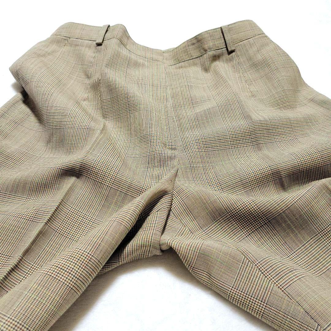 【美品】バーバリー　パンツ スーツセットアップ シングル 2B グレンチェック