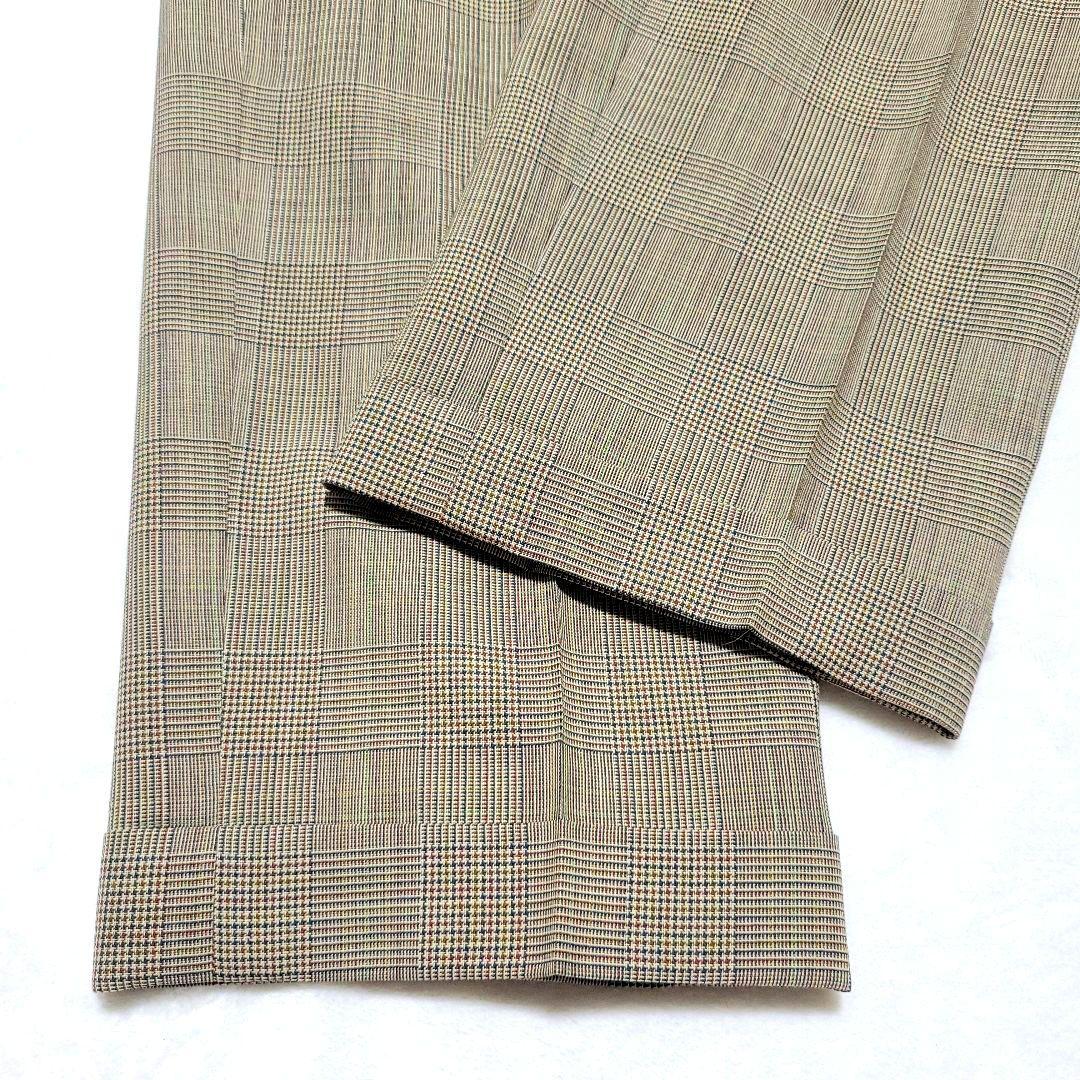 【美品】バーバリー　パンツ スーツセットアップ シングル 2B グレンチェック