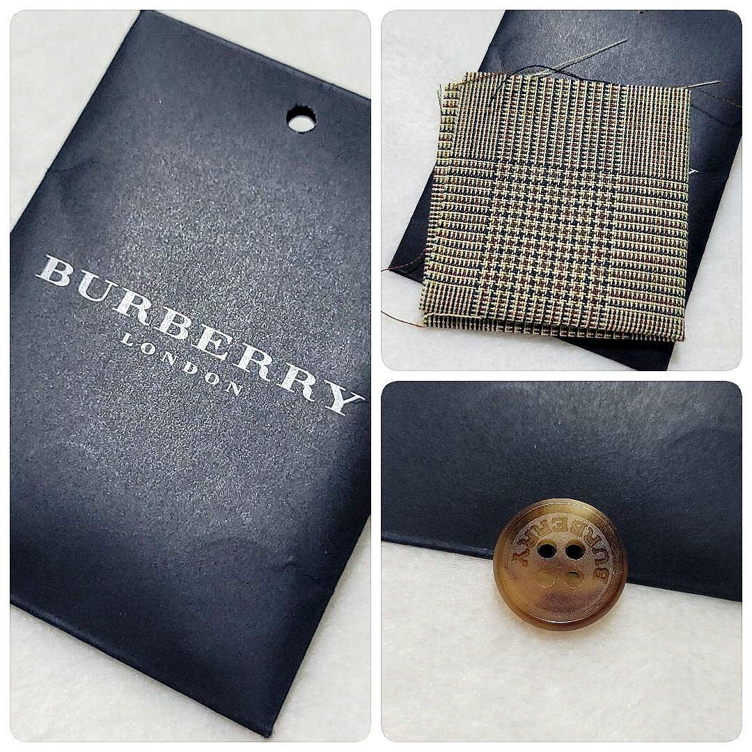 【美品】バーバリー　パンツ スーツセットアップ シングル 2B グレンチェック