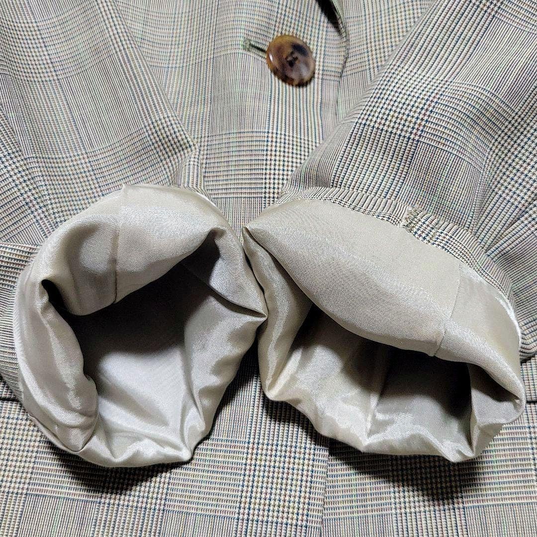 【美品】バーバリー　パンツ スーツセットアップ シングル 2B グレンチェック