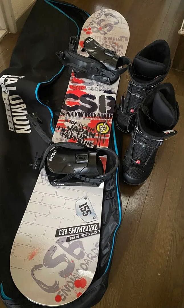 メンズ　スノーボード　ビンディング　ブーツ　ケース　4点セット
