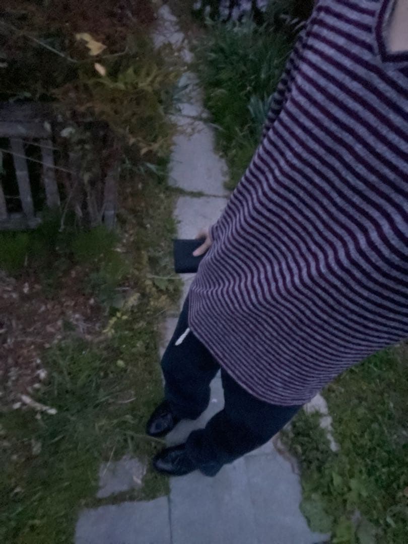 あ*様 2000s archive border knit long t