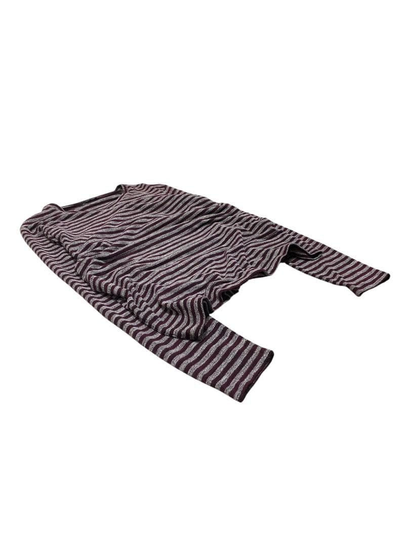 あ*様 2000s archive border knit long t