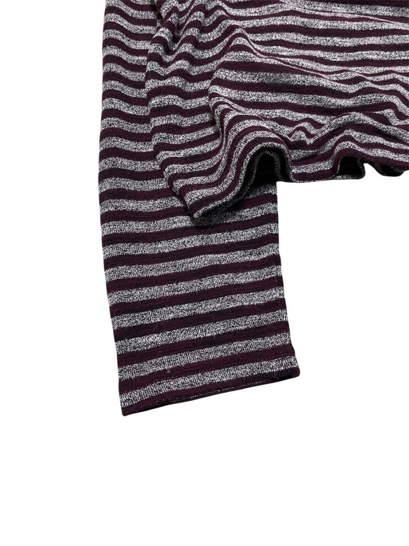 あ*様 2000s archive border knit long t