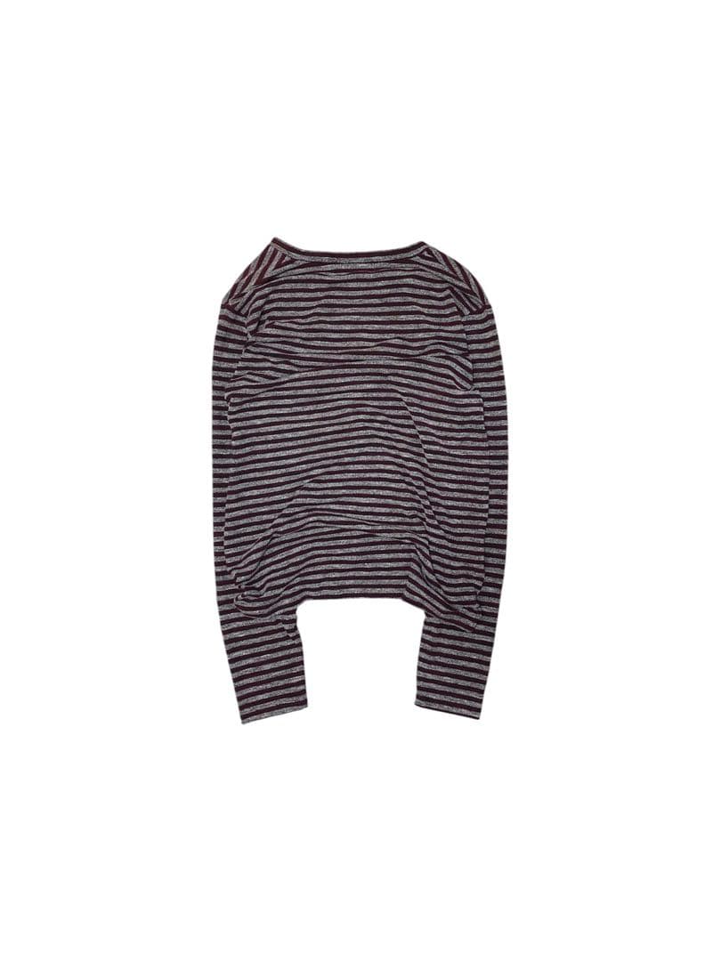 あ*様 2000s archive border knit long t