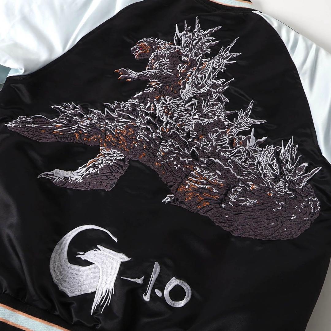 【新品】蓄光刺繍リバーシブルスカジャン M ゴジラ-1.0