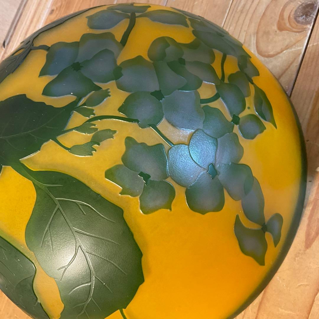 エミール ガレ風ランプ 大型 スタンドライト アンティーク ヴィンテージ 2灯