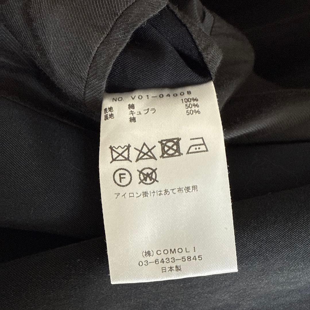 COMOLI 22ssウォッシュド タイロッケンコート size2