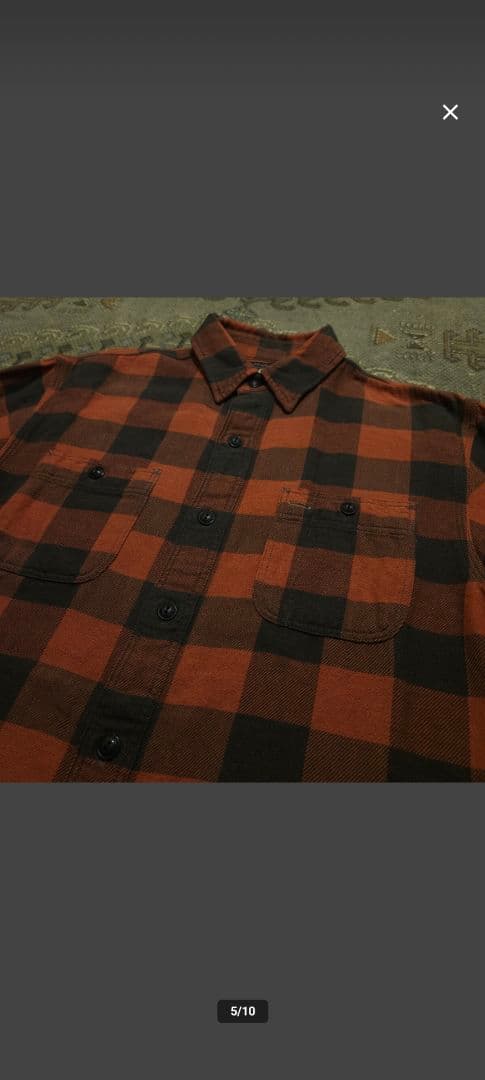 RRL チェック シャツ マットロック ワーク ベッカム ラルフ