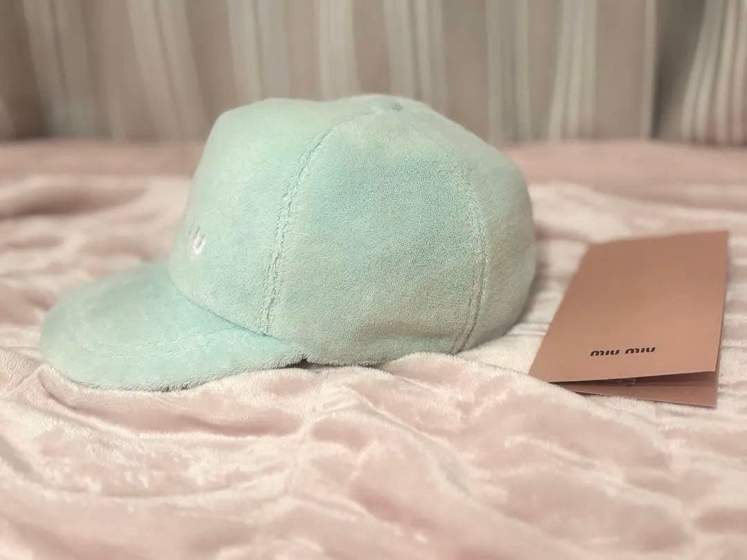 miumiu テリークロス パイル地 キャップ