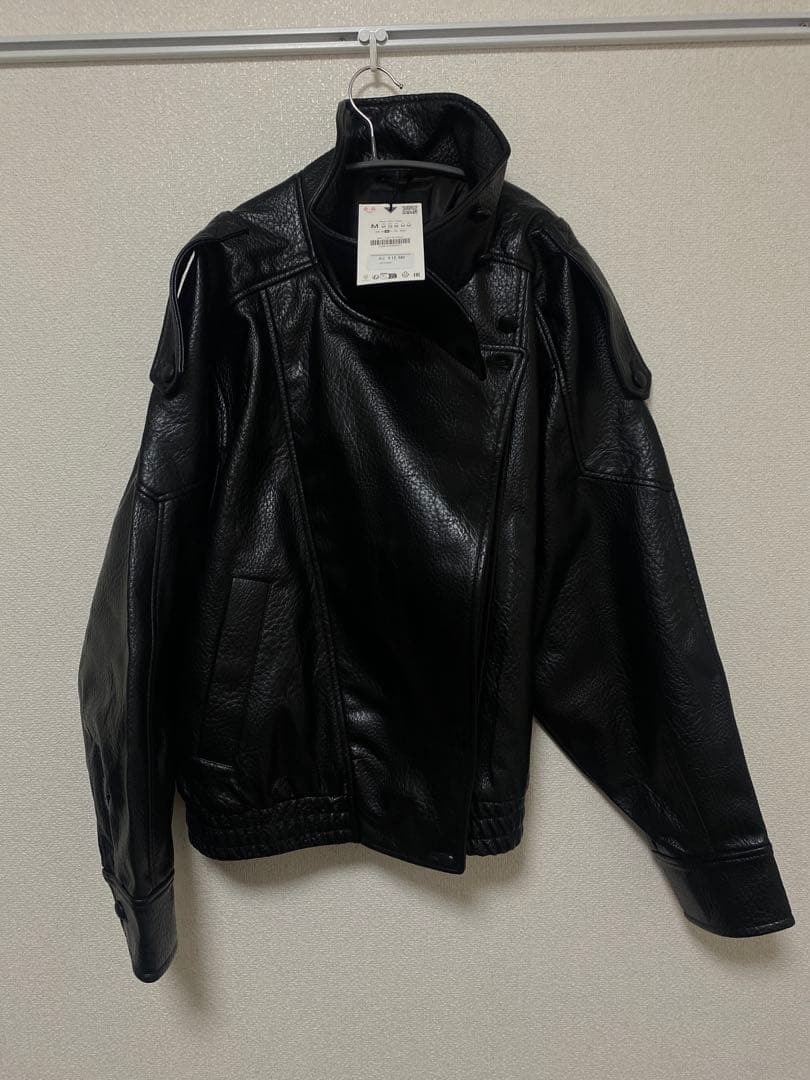 ZARA フェイクレザージャケット Mサイズ ysl