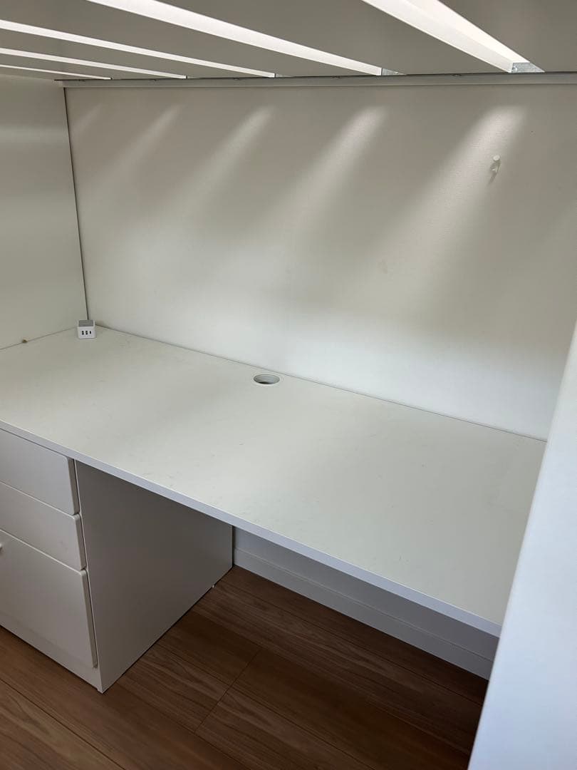 IKEA システムベッド　スモースタード　白　ロフトベッド