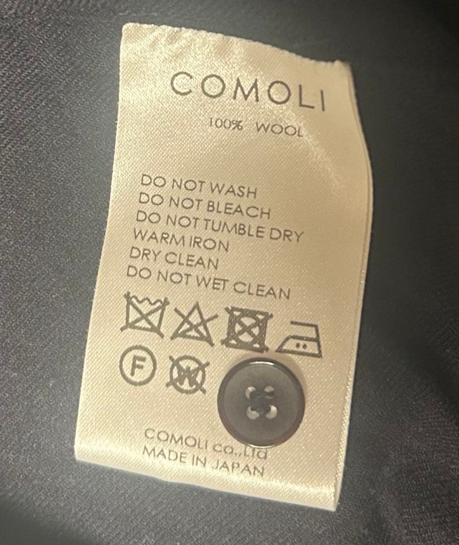 comoli ウールビエラ スキッパーシャツ