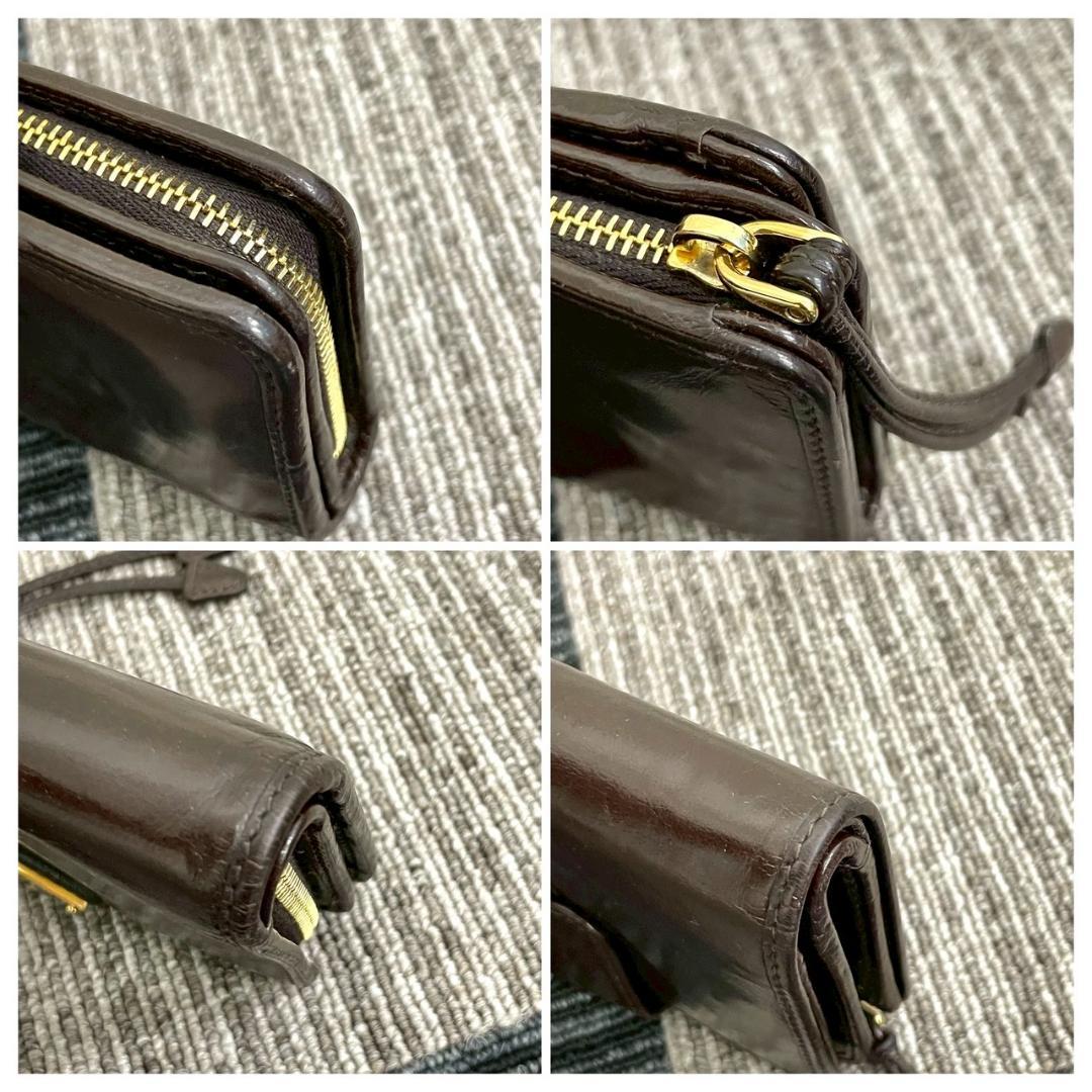 美品　PRADA　プラダ　エル字ファスナー　コンパクトウォレット　ソフトルックス