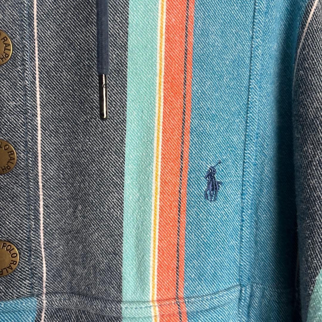 【希少】Polo Ralph Lauren ストライプメキシカンパーカー