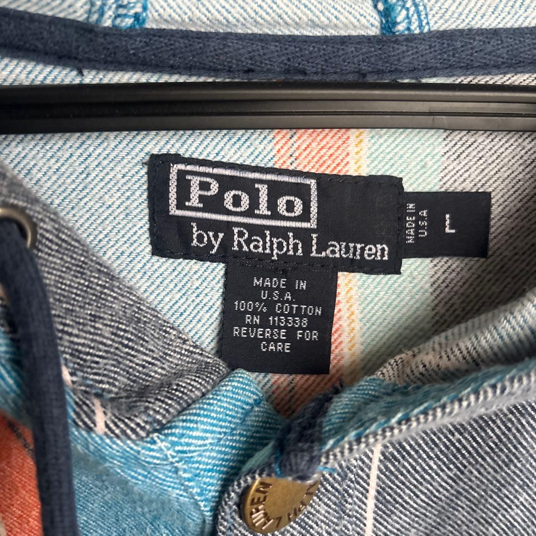 【希少】Polo Ralph Lauren ストライプメキシカンパーカー