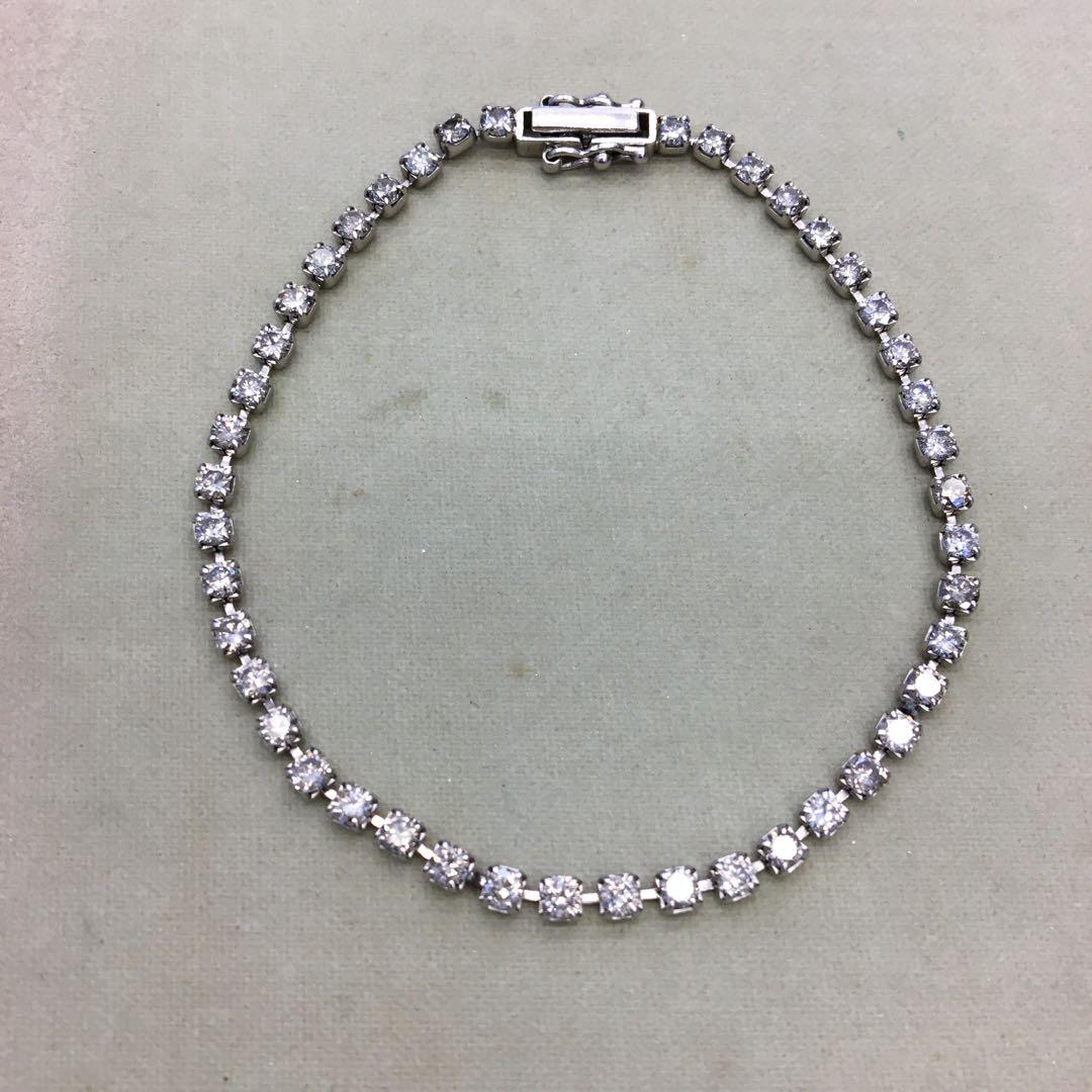 Pt850 天然ダイヤ　ダイヤモンド　3ct テニスブレス